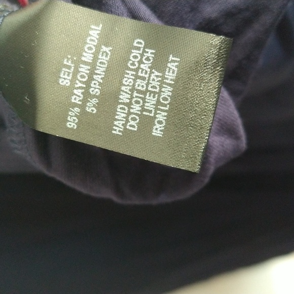 NWT Lulu's Garden District Navy Wrap Maxi Stretchy Dress Size Medium Slit - Picture 9 of 11